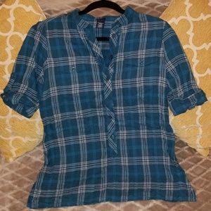 Canyon River Blues Teal Tunic Top